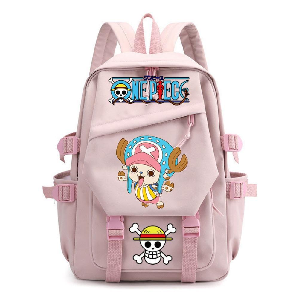 Anime ONE PIECE Schoolbag Children's Backpack Primary School Bag Male and Female Junior High School Students College Students Campus Backpack
