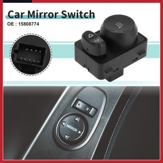 Car Mirror Switch Fit for Chevrolet Traverse 2009-2017 15808774 Black Metal