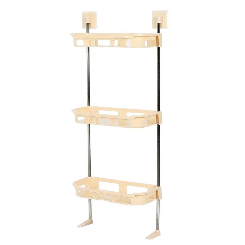 

Многофункциональная полка для хранения унитаза, полки для органайзера для ванной комнаты, полка для унитаза, без сверления, над бачком унитаза, 2 уровня 3layer Beige