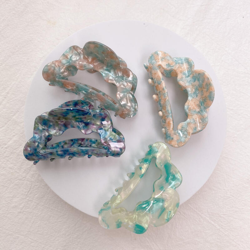 Gurming Cellulose Hair Clip French Pin Hairpin Light Mint