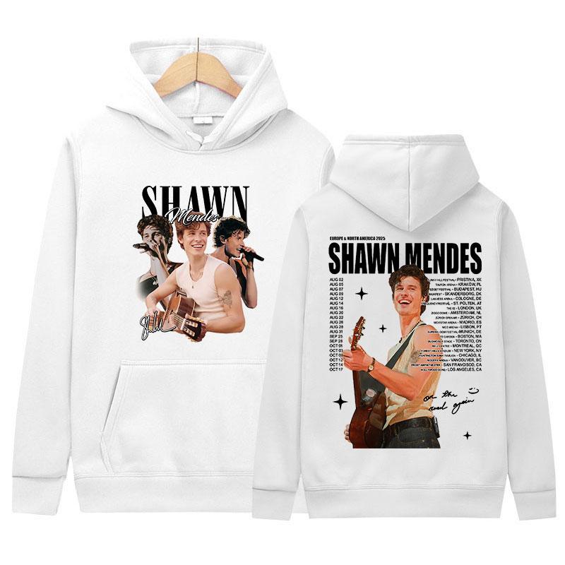 Rapper Shawn Mendes Tour New Album Hoody Men Clothing Vintage Oversized Sweatshirt Hip Hop Gothic Long Sleeve Hoodies Streetwear