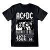 AC/DC Unisex-T-Shirt für Erwachsene „Highway To Hell 1979 Tour“