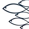 Metal Wall Decor Line Art Shoal of Fish Decoration Minimalist Wall Art Nautical Fish Ornament for Home Living Room Office Bedroom