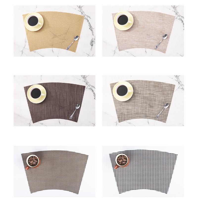 Набор из 12 секторных салфеток из ПВХ для обеденного стола — фото 5