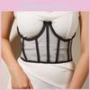 Strap Mesh Transparent Waist And Chest Fishbone Slim Fit For Women Gift Fashion