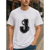 A Short-Sleeved Men'S Shirt , a Trendy Design, Perfect for All Seasons. This Loose-Fitting, Round-Neck T-Shirt Is Comfortable And Distinctive
