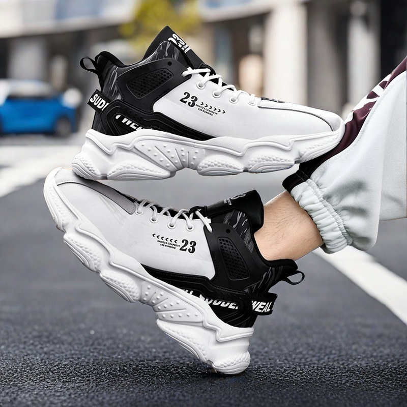 Legitimate Leather Camp Men's Shoes White Sneakers Vulcanize Men's Gym Shoes Sport Super Brand Nice 4yrs To 12yrs