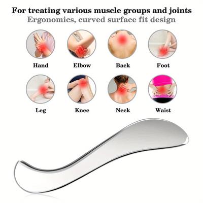 Muscle Fascia Knife Multi-Functional Muscle Release Massage Knife Exercise Scraping Knife Gym Stainless Steel