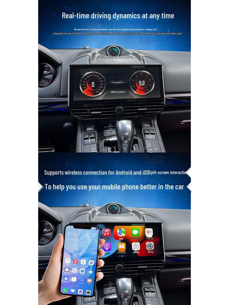 12.3-Inch Central Display Screen for 10-15 Porsche Models - Navigation Upgrade