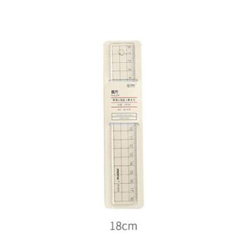1pcs Ruler 15cm 18cm 20cm Simple Transparent Acrylic Rulers Ruler Square Ruler Cute Stationery Drawing Office School Supplies