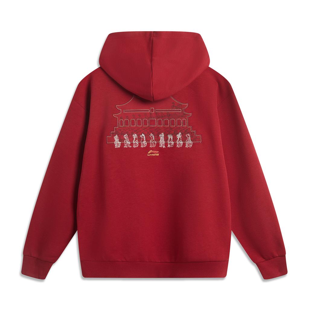 Li Ning x GUGONG,LIANMINGKUAN Rijin Doujin Collection Sweatshirt Unisex Dark Crimson AWDV839-1