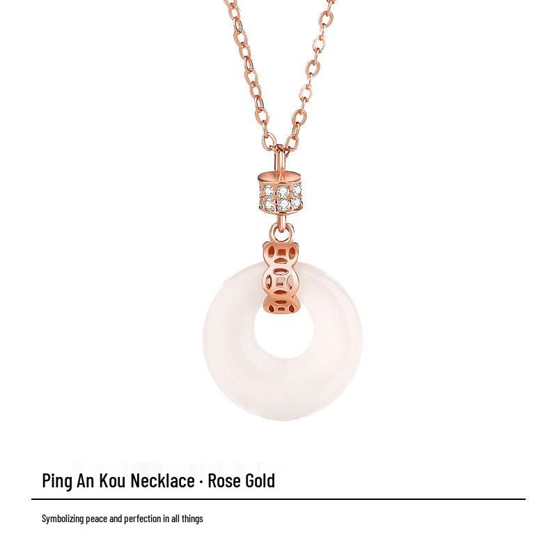 Ping An Kou Women s Luxury Chinese Retro Pendant Necklace