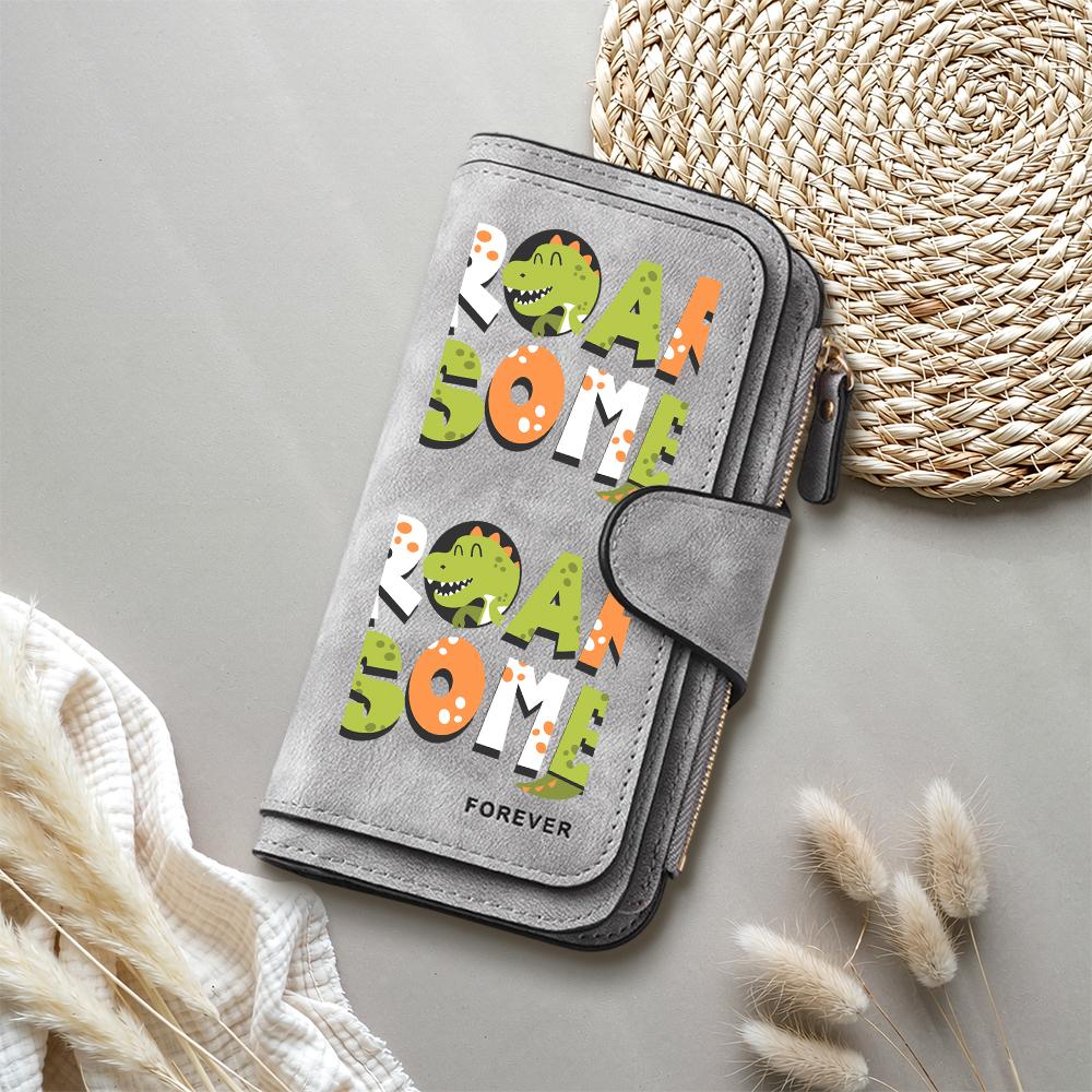 Roarsome Dinosaur Cute Wallet Fashion Long Purse Casual Card Holder