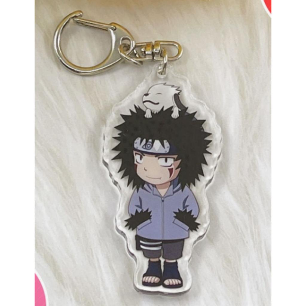 Anime Naruto Acrylic Keychain Accessaries Uzumaki Naruto Cartoon Keyring