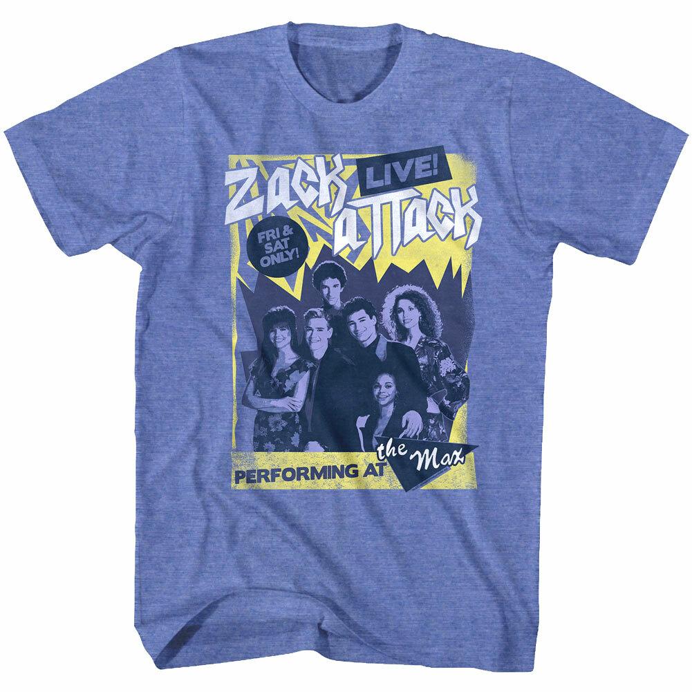 Saved by the Bell Zack Attack Men T Shirt Live Concert Poster 80 Performing XXXXL