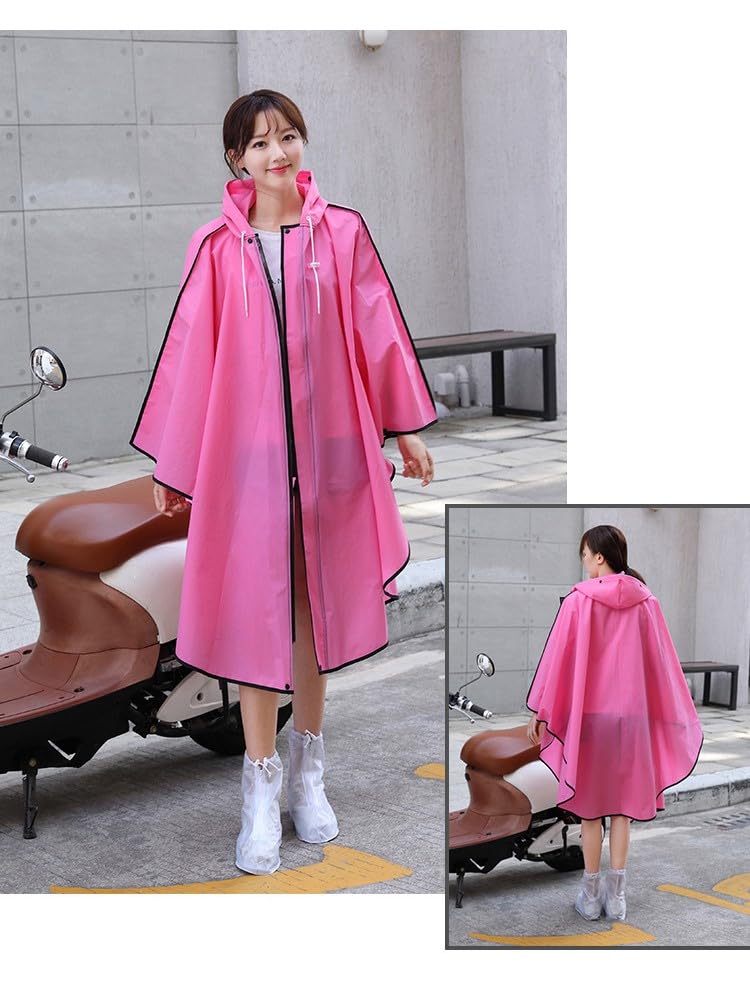 Chaiclo Lightweight Waterproof Compact Pullover Outdoor Raincoat for and Simple One Size Fits Most Light Poncho-Style Raincoat, Raincoat, Cycling,