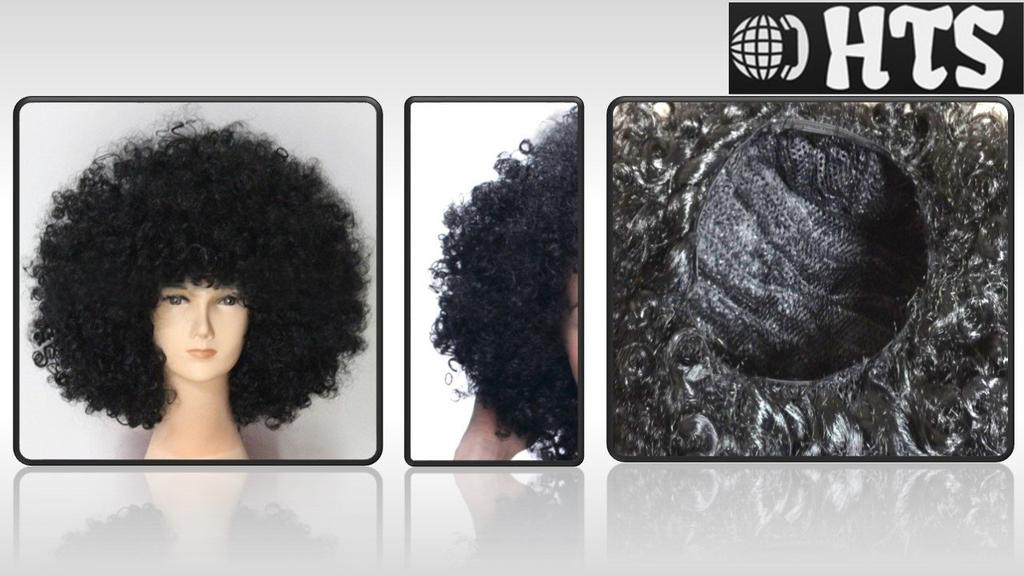 HTS Bomber Super Afro Hair Black Party Goods