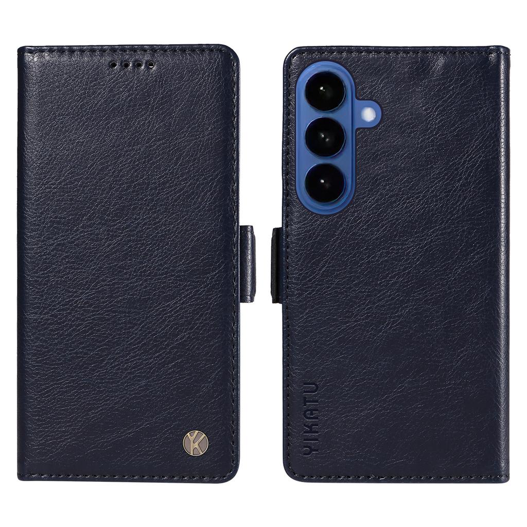 For Samsung Galaxy S26/S26 Pro Case YIKATU YK-007 Litchi Texture PU Leather Wallet Phone Cover