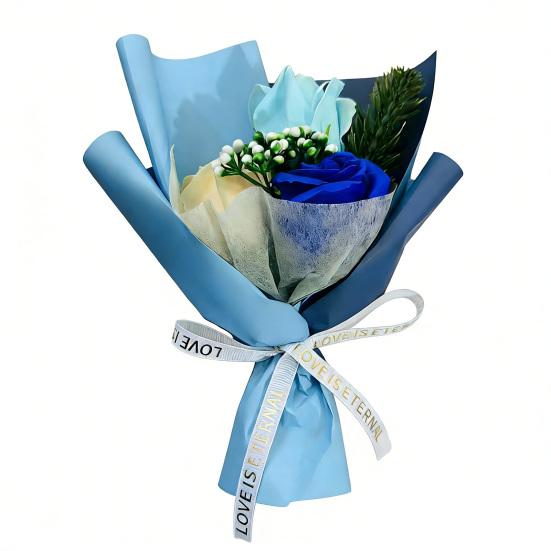 Bukiet ze sztucznych kwiatów dla kobiet Sztuczny bukiet z wiecznych róż na Walentynki Dzień Matki Boże Narodzenie Prezent urodzinowy