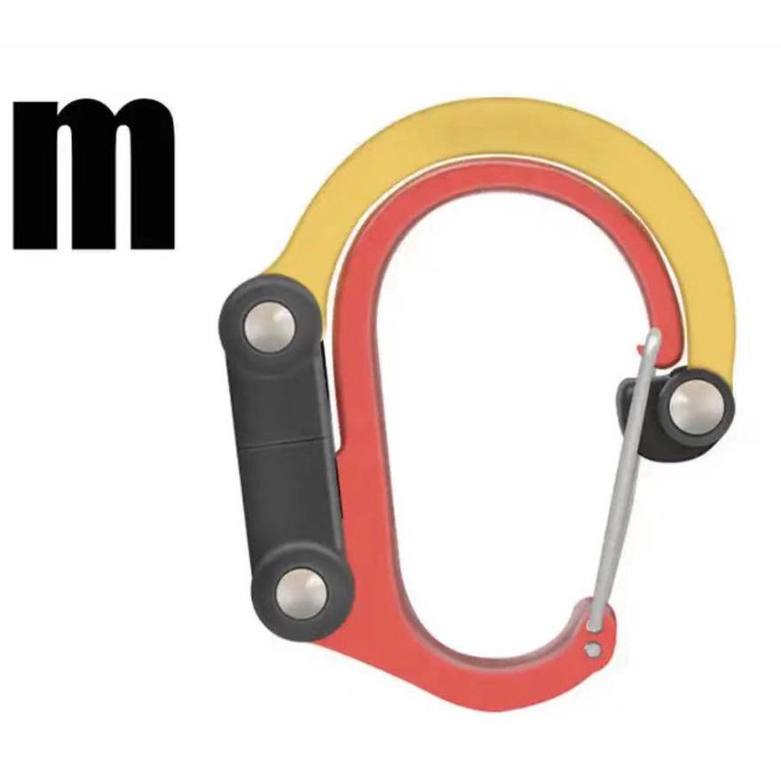 Mehrzweck-Outdoor-D-förmiger Karabiner-Schlüsselanhängerhaken
