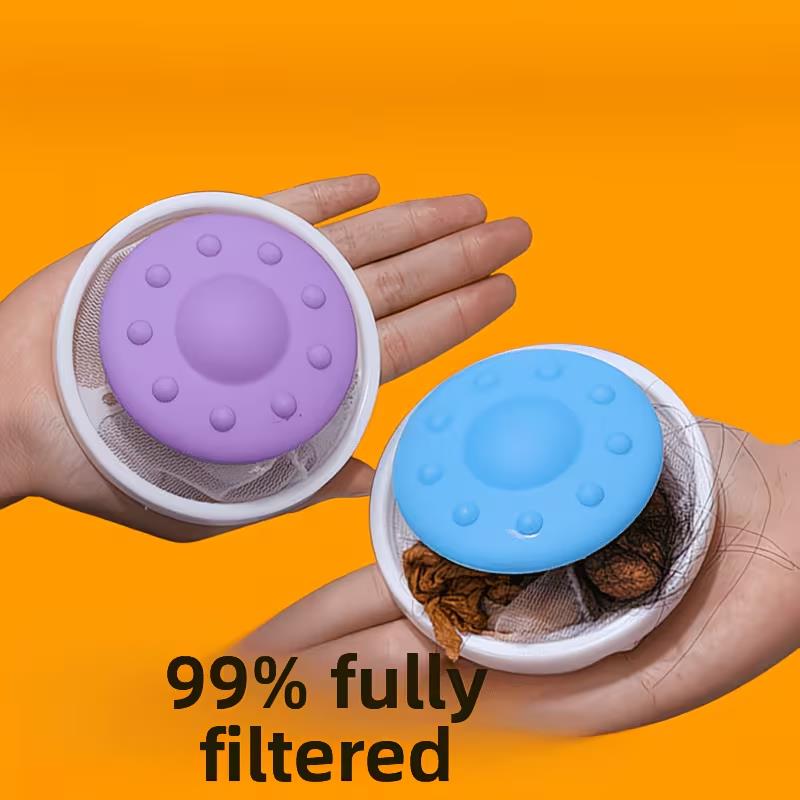 2pcs random Washing Machine Hair Catcher – Floating Filter & Lint Collector, Anti-Tangle, Pet Remover