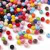 10Pcs Acrylic Beads Fantasy Color Ball Charms for DIY Necklace Bracelet Earring Jewelry Making