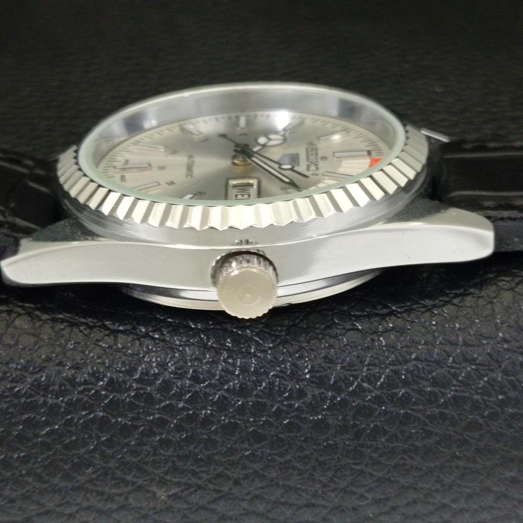 REFURBISHED SEIKO 5 AUTOMATIC 6309A VINTAGE JAPAN MENS SILVER WATCH a440691-9 Sk-a440691-1