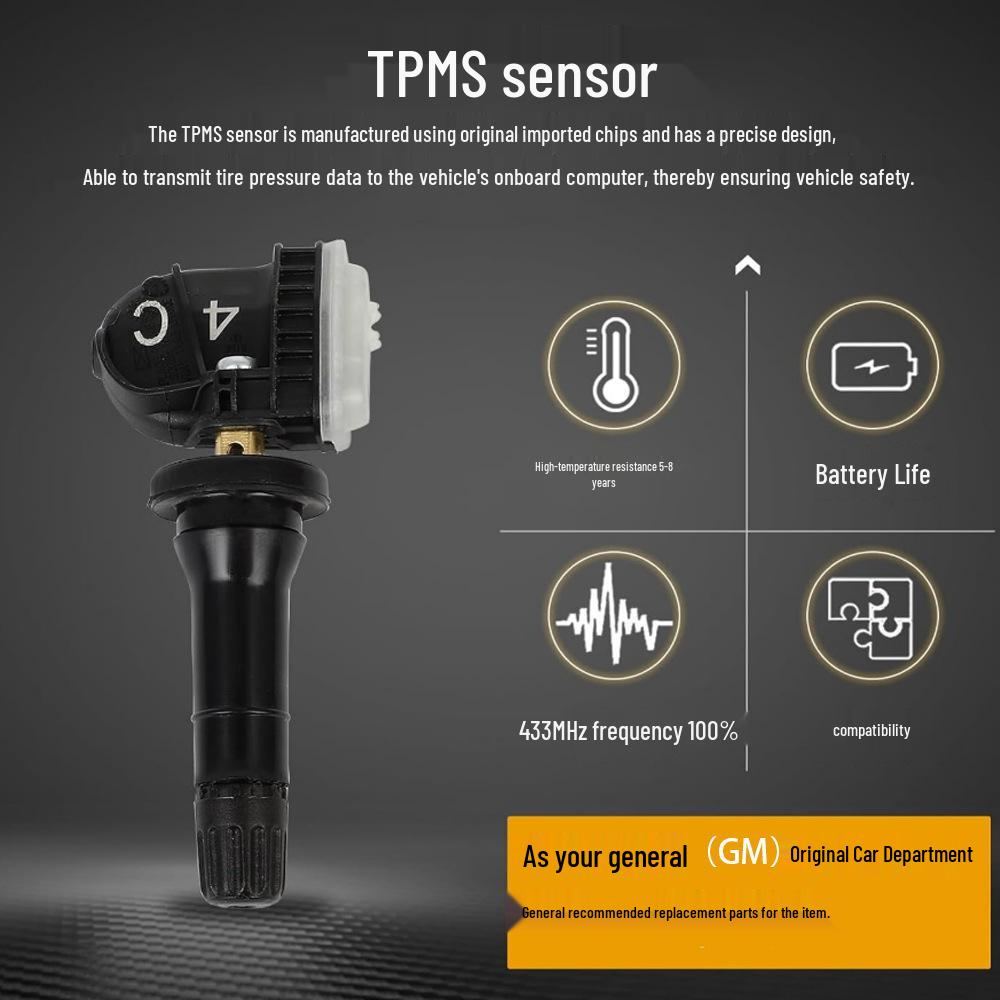 4-teiliges 433MHz Reifendrucksensor-Set für Chevrolet, Buick, Cadillac