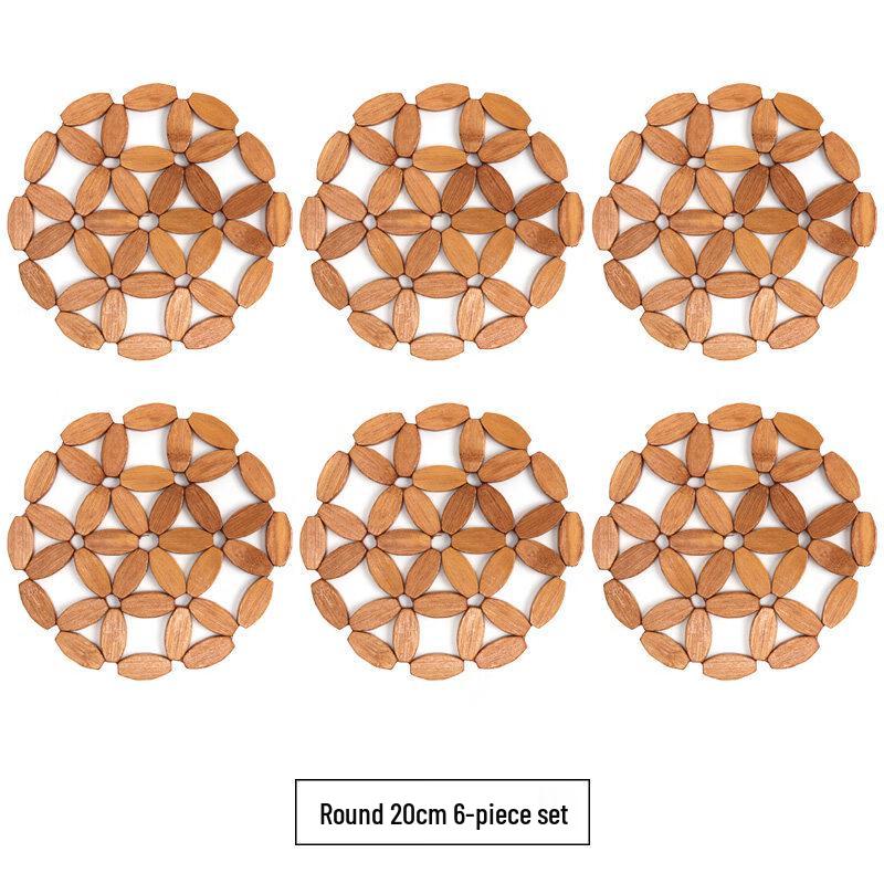Xihe Round Heat-Resistant Placemat & Coaster Set