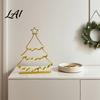 Elegant Showcase Display Items 3D Printed Hollow Christmas Tree Ornament Modern Minimalist Festive Home Holiday Accents Sculpture Decorative