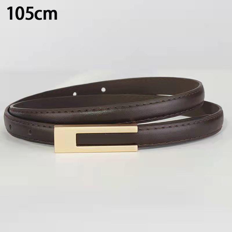 Women Korean Fashionable Thin Waist Strap Metal Accessories Basic Belt Women Casual Porous Adjustable Fashion Belts