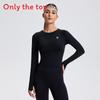 Womens Athletic Running Yoga Top With Stretchy Polyester Fabric For Gym Fitness