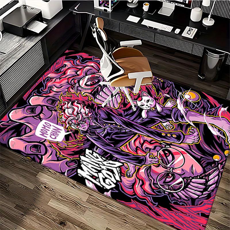 1pc Anime Cartoon Design Chair Mat - Momo Chan Office Rug, Non-Slip Carpet for Home Decor, Suitable for All Seasons, Perfect Gift for Anime Lovers.U07