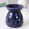 Ceramic Tea Light Candle Holder Small Essential Oil Burner Wax Melt Warmer Aromatherapy Aroma Diffuser for Home Bedroom Decor