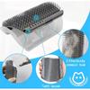 Wall Mount Corner Cat Self Groomer Comb Ergonomic Pet Massage Hair Remover Brush Space Saving Indoor Kitten Scratching Toy Easy