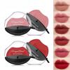 Rossetto con zip, forma labbra pigra, rossetto che non sbiadisce, trucco viso Mist, rossetto opaco vellutato, rossetto rosso grande
