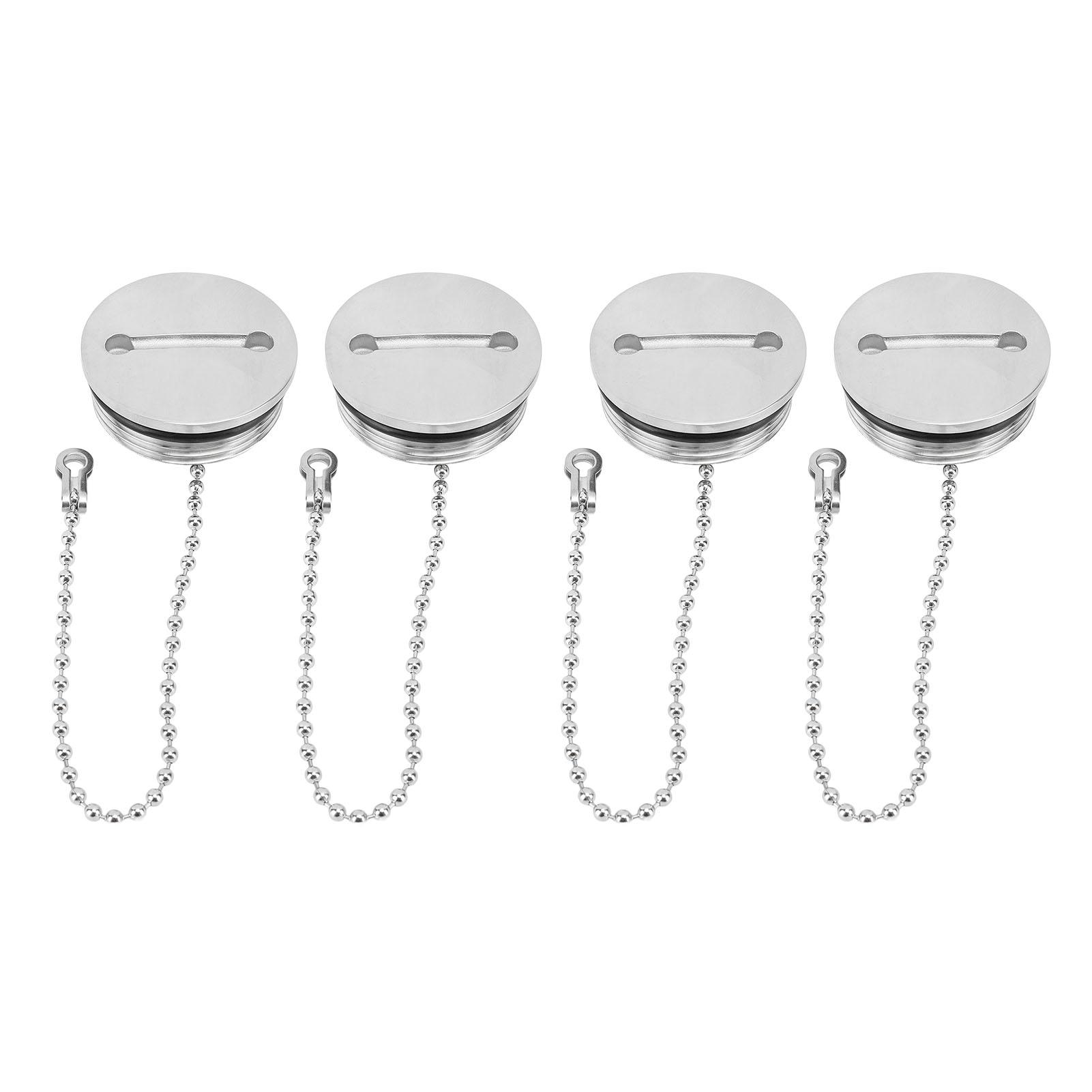 

4PCS Boat Fuel Tank Cap 316 Stainless Steel 38mm Rustproof Boat Fuel Tank Cap for Marine Yachts