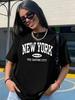 Ladies New York Brooklyn The Empire City Printed Tshirt Fashion Harajuku Kawaii Tshirt Unisexs Y2k Clothing