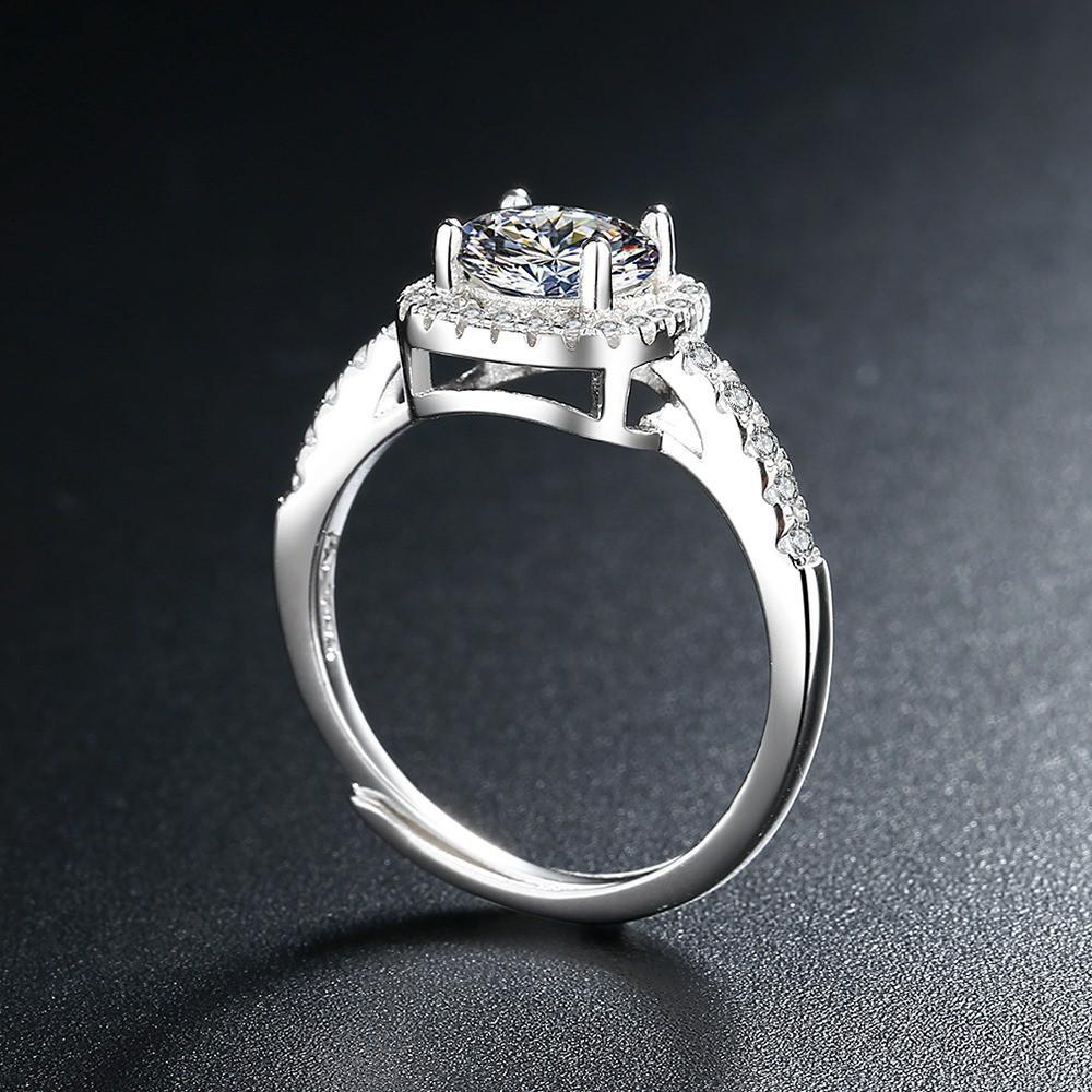 Copper Ring Zircon Exquisite For Women Cassic Wedding Jewelry Engagement Bands Fine Fashion Gift Party High Quality