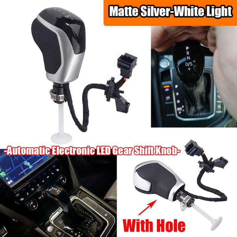 Electronic Shift Handle LED Gear Shift Knob for Golf MK6 MK7 Passat B7 B8 Tiguan MK2 Skoda Octavia Seat Alcantara White Light