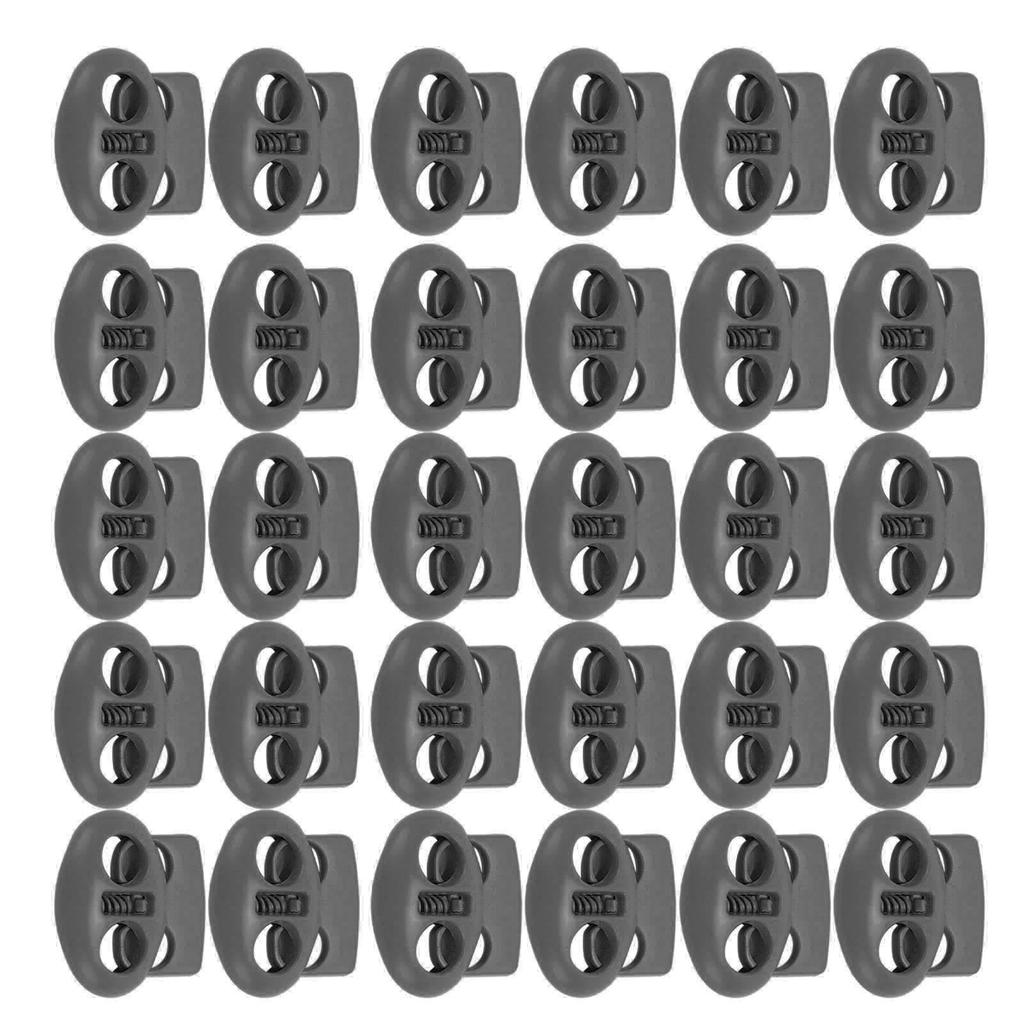 30PCS Metal Cord Locks End Spring Stop Toggle Stoppers Rustproof Lightweight Lanyard String Cord