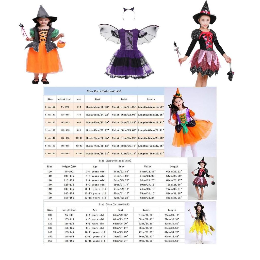 Enchanting Children Halloween Cosplay Witch Costume For Baby Girls With Bow Decoration