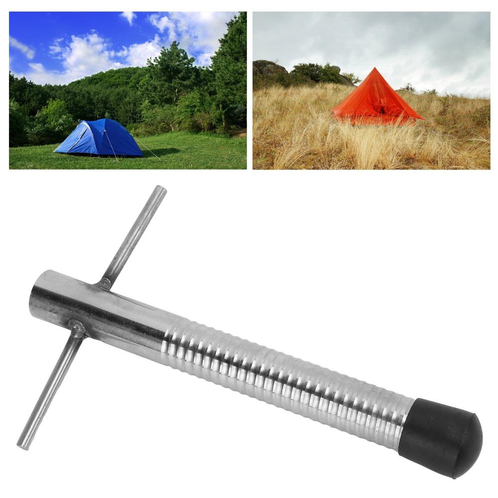 2PCS Stainless Steel Ice Augers Wearproof Ice Nail Portable Fishing Ice Drill  Outdoor Camping