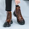 New platform British-style big scalp shoesMartin boots, business casual height-boosting shoes