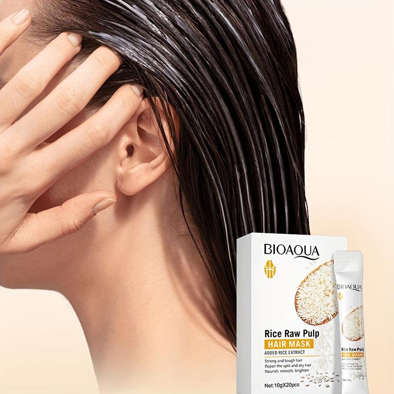 Haarpflegemaske aus Reisbrei zur Verbesserung von Frizz Glättungsspülung