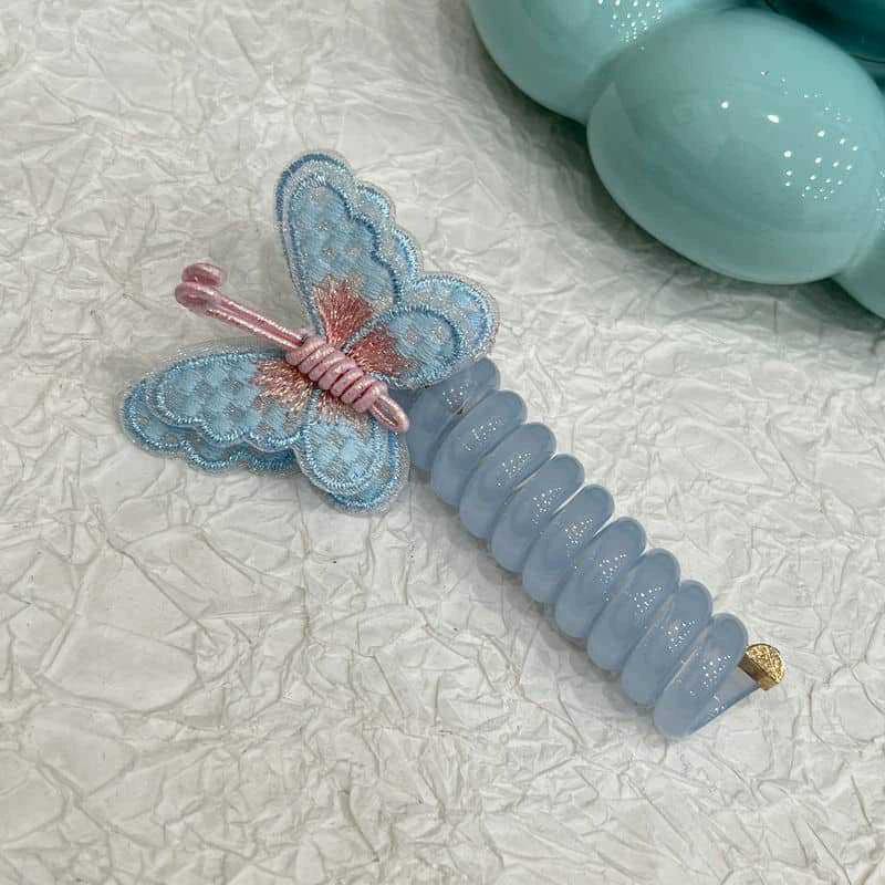 Elastische Telefondraht-Haargummis für Damen und Mädchen, einfarbige Haarbänder, Spiralspule, Gummiband, Pferdeschwanz, Kopfseil, Haar-Accessoires