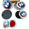 7pcs for BMW E36 E46 E53 E90 E60 E61 E93 E87 50th Car Hood Front Rear Trunk Emblem Wheel Center Hub Cap X1 X3 X5 F30 F20 G30