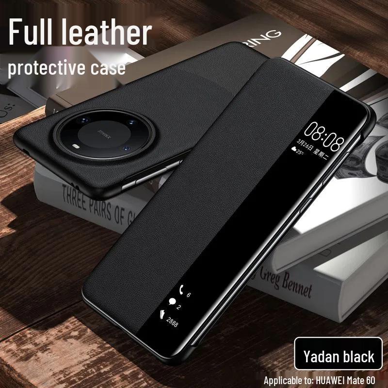Huawei Mate60 Pro Ultra-Thin Leather Smart Window Phone Case