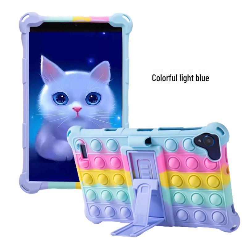 

8-дюймовый универсальный противоударный защитный чехол из силикона и кожи для планшета Single Silicone Case