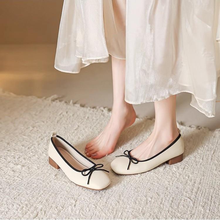 

2025 Four Seasons Evening Shoes Small Fragrant Wind Soft Sole Shallow Mouth Mary Jane Shoes Single Shoes Women s Ballet Shoes Grandma Shoes Doudou Sho 35